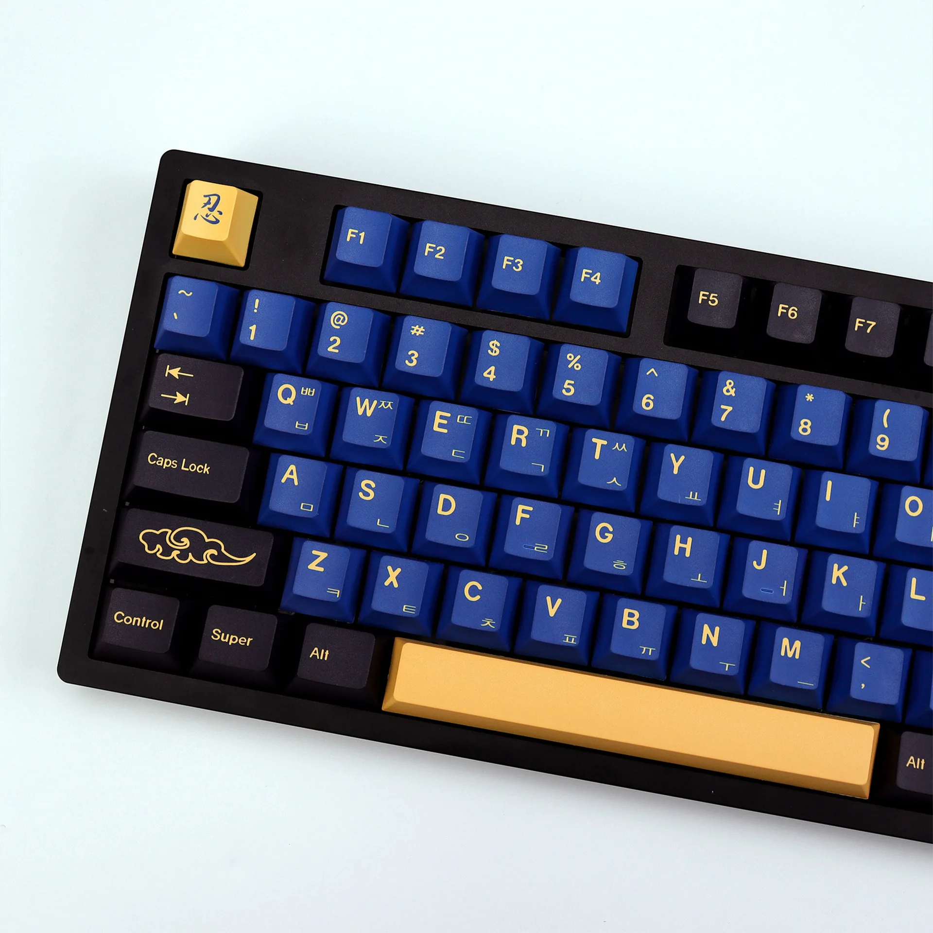 Blue Samurai PBT keycap sublimation Korean 143 keys original factory highly suitable MX axis GMK mechanical keyboard customizati
Blue Samurai PBT keycap sublimation Korean 143 keys original factory highly suitable MX axis GMK mechanical keyboard customizati
