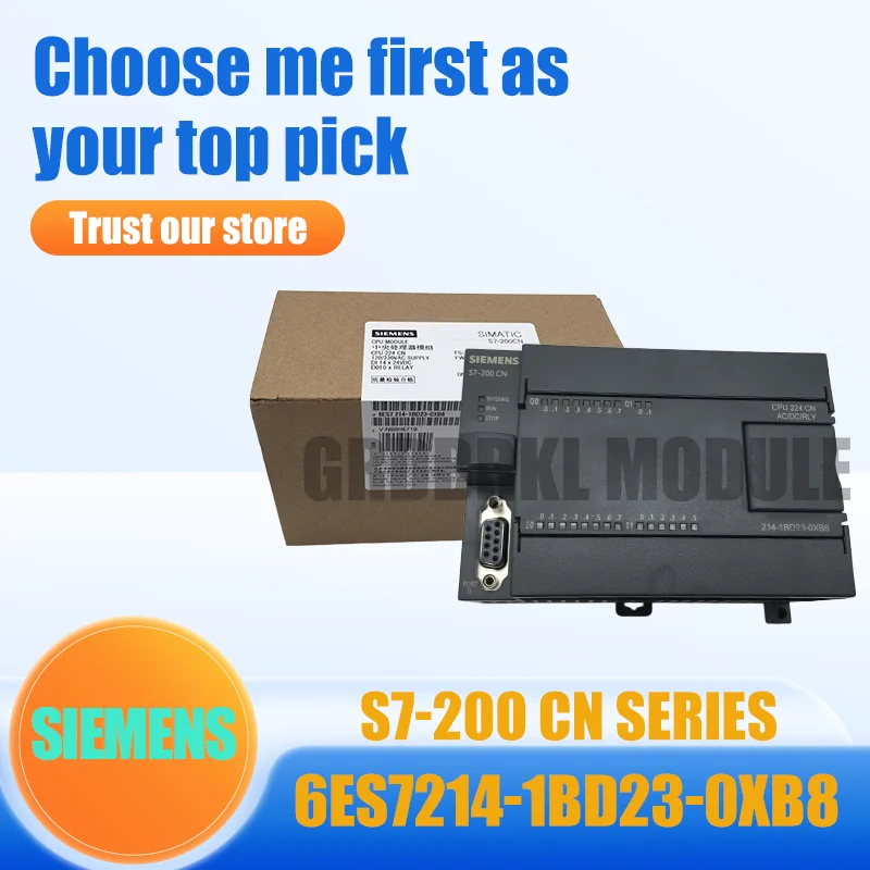 New Original SIEMENS 6ES7214-1BD23-0XB8 S7-200 CN CPU224 PLC 14 Input 10 Output Relay
New Original SIEMENS 6ES7214-1BD23-0XB8 S7-200 CN CPU224 PLC 14 Input 10 Output Relay