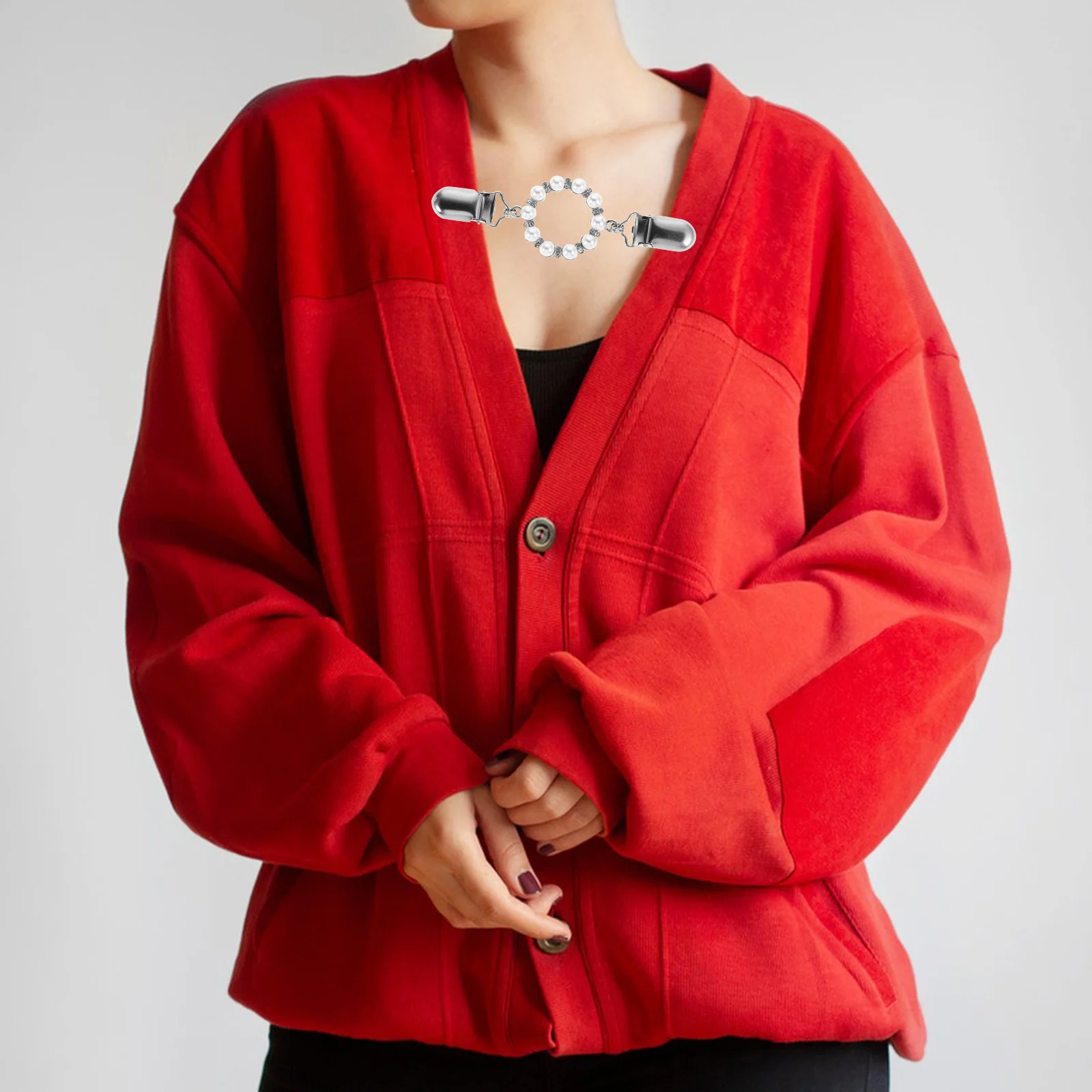 Pearl Silk Scarf Button Cardigan Collar Clips Accessories Silver Zinc Alloy Brooch for Women Dresses
Pearl Silk Scarf Button Cardigan Collar Clips Accessories Silver Zinc Alloy Brooch for Women Dresses