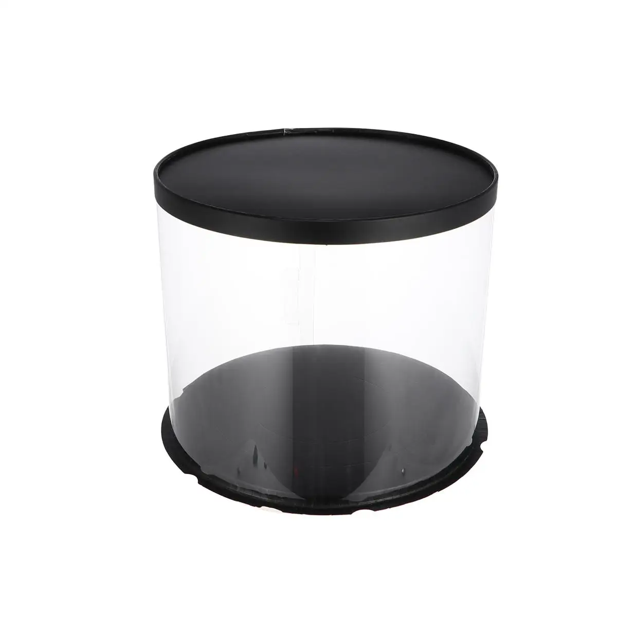 Clear Cake Box Packaging Double Layer Black Food Crisper PET Material Easy Assemble Disassemble Safe
Clear Cake Box Packaging Double Layer Black Food Crisper PET Material Easy Assemble Disassemble Safe