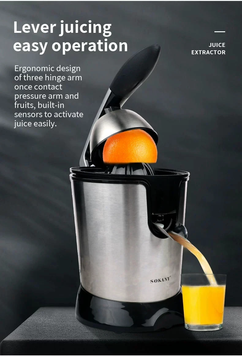 Portable Stainl Steel Juicer SOKANY65E Manual Pr hine for Home Use Suitable for Everyone Plastic Body Kitchen Tool
Portable Stainl Steel Juicer SOKANY65E Manual Pr hine for Home Use Suitable for Everyone Plastic Body Kitchen Tool