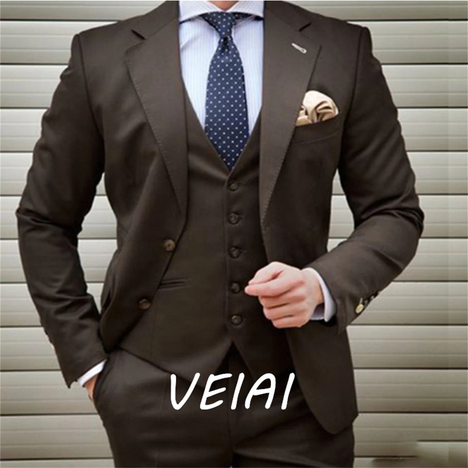 CustomizedBrown Notched Lapel Men Suit Two Button Slim Fit Tailor Made Business Prom Groom Tuxedos 3 Pieces Costume Homme Blazer
CustomizedBrown Notched Lapel Men Suit Two Button Slim Fit Tailor Made Business Prom Groom Tuxedos 3 Pieces Costume Homme Blazer