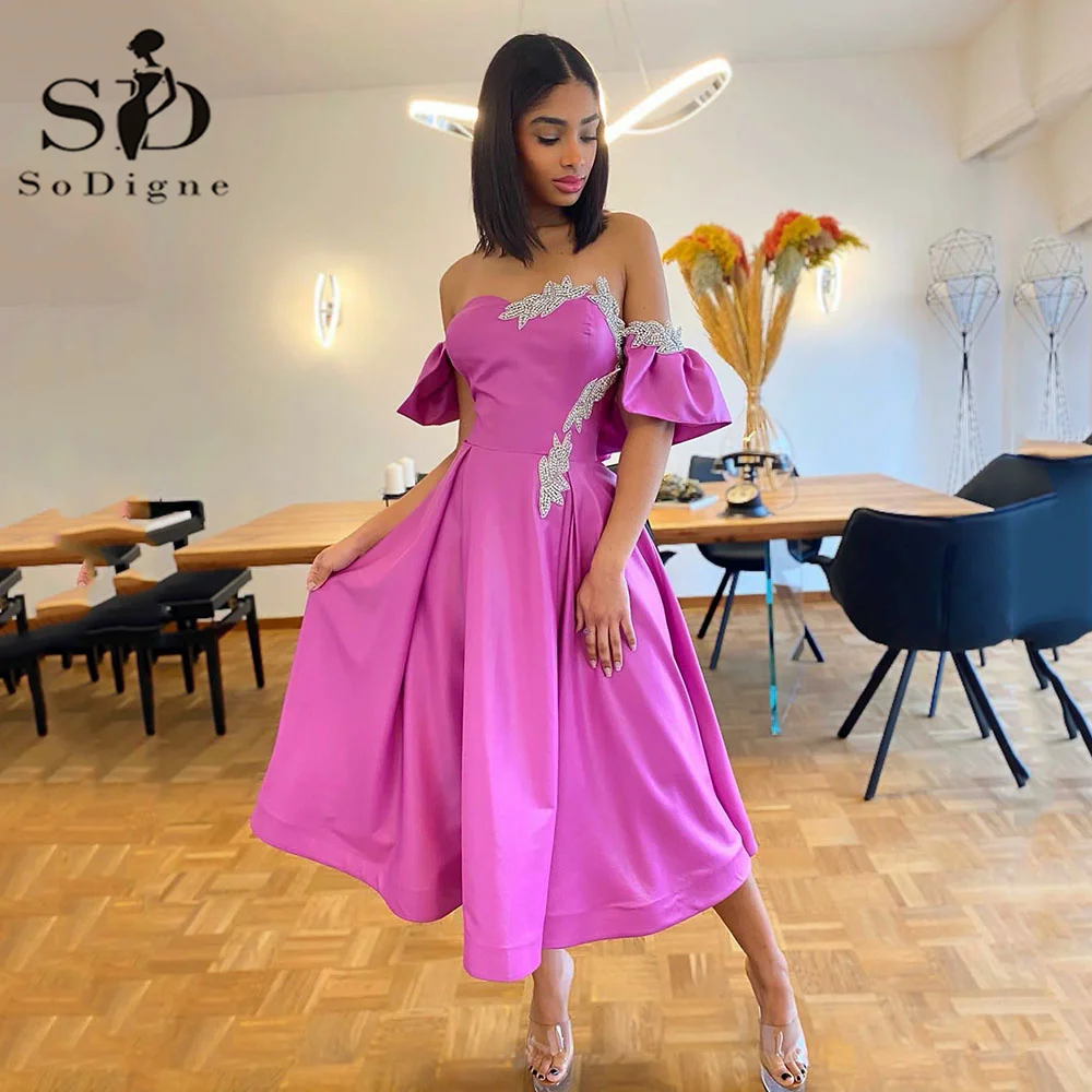 SoDigne Purple Satin Evening Party Dresses Off The Shoulder Lace Arabic Women Formal Prom Gowns Cocktail Dress 2023
SoDigne Purple Satin Evening Party Dresses Off The Shoulder Lace Arabic Women Formal Prom Gowns Cocktail Dress 2023
