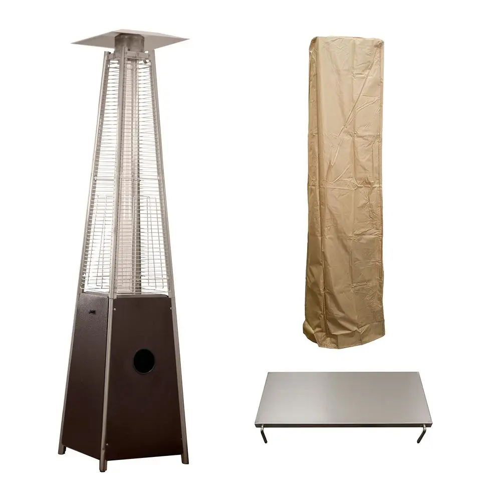 HLDSO1GTHG 91Inch Tall Quartz Glass Tube Heater Black Cover and Stainless Steel table
HLDSO1GTHG 91Inch Tall Quartz Glass Tube Heater Black Cover and Stainless Steel table
