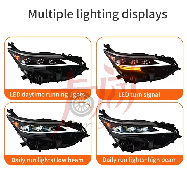 Applicable to 21-122 Sienna ES three-eye streamer turn signal LED lens headlight assembly
Applicable to 21-122 Sienna ES three-eye streamer turn signal LED lens headlight assembly