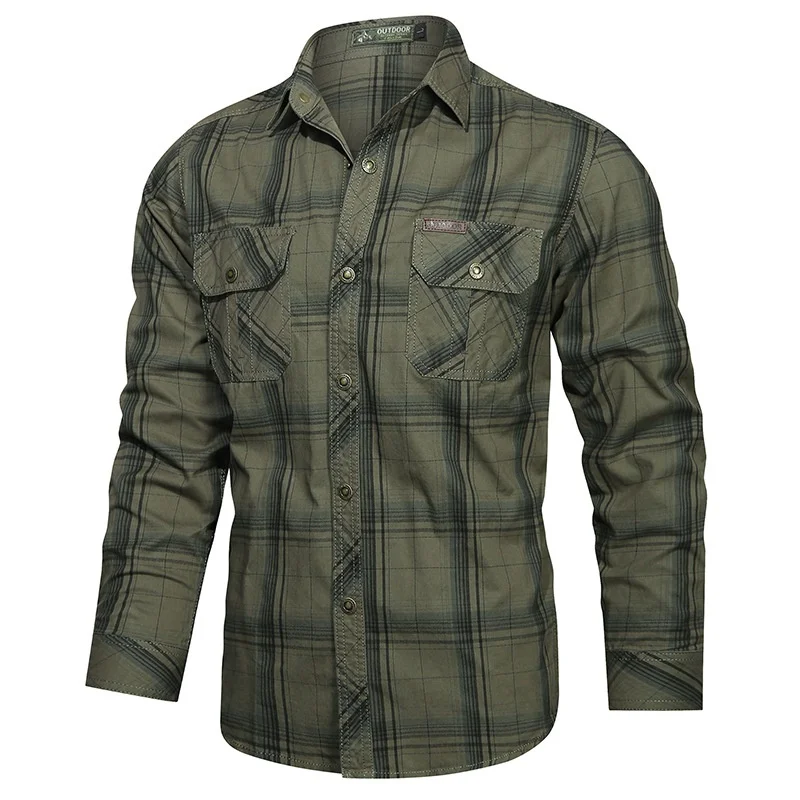 Spring and Autumn New Cotton Checkered Long Sleeve Shirt for Men's Casual Versatile Artistic Shirt for Men's Casual Shirt
Spring and Autumn New Cotton Checkered Long Sleeve Shirt for Men's Casual Versatile Artistic Shirt for Men's Casual Shirt