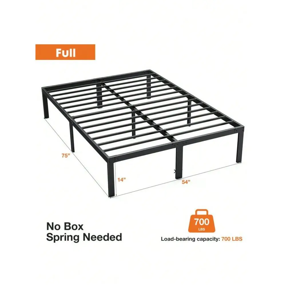 Bed Frame,Heavy Duty Metal Platform Bed Frames With Storage Space Under Frame, 14 Inches, Sturdy Steel Slat Support, No Box Spr
Bed Frame,Heavy Duty Metal Platform Bed Frames With Storage Space Under Frame, 14 Inches, Sturdy Steel Slat Support, No Box Spr