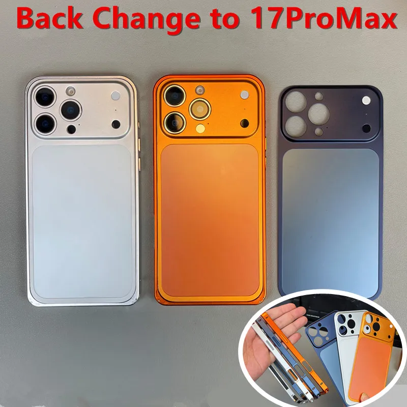Original Color Metal Bumper Frame Case For iPhone 16Pro 15 14 Pro Max Matte Alloy Back Sticker Cover Second Change Turn to 17Pro
Original Color Metal Bumper Frame Case For iPhone 16Pro 15 14 Pro Max Matte Alloy Back Sticker Cover Second Change Turn to 17Pro