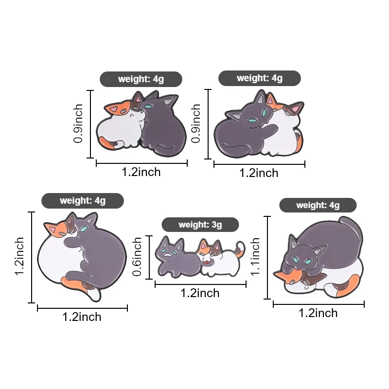 Fierce Cat Bite the Cat's Butt Tail Enamel Pin Cartoon Adorable Cat Fighting Brooches Lapel Badge Jewelry Valentine's Day Gifts
Fierce Cat Bite the Cat's Butt Tail Enamel Pin Cartoon Adorable Cat Fighting Brooches Lapel Badge Jewelry Valentine's Day Gifts