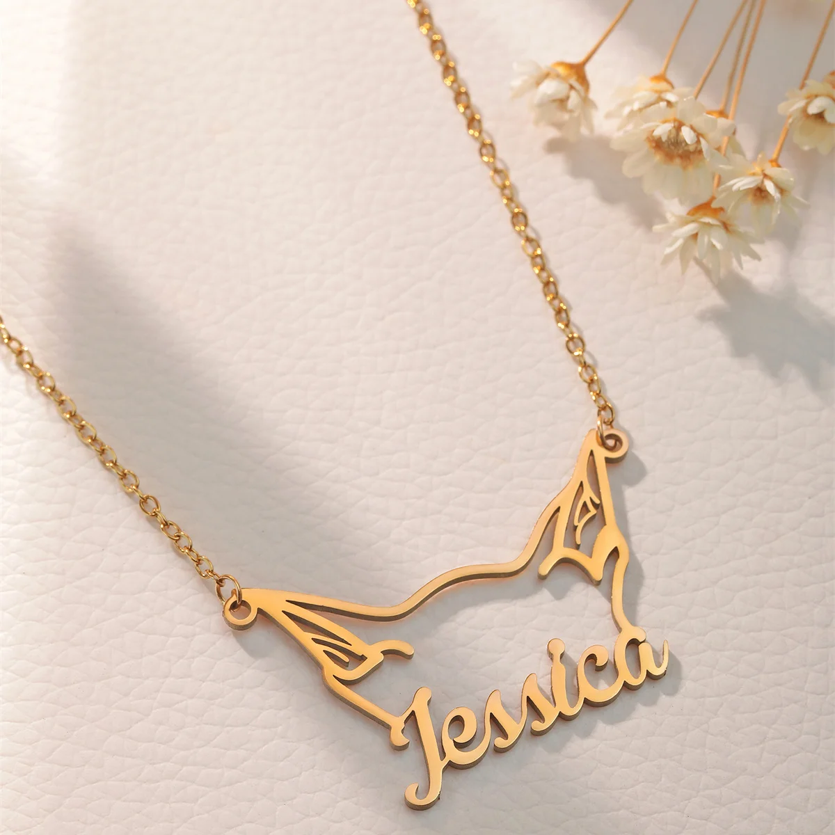 New Stainless Steel Women Men Necklace with Customized Nameplate Fashion Wolf Dog Pendant Lovely Birthday Gift
New Stainless Steel Women Men Necklace with Customized Nameplate Fashion Wolf Dog Pendant Lovely Birthday Gift