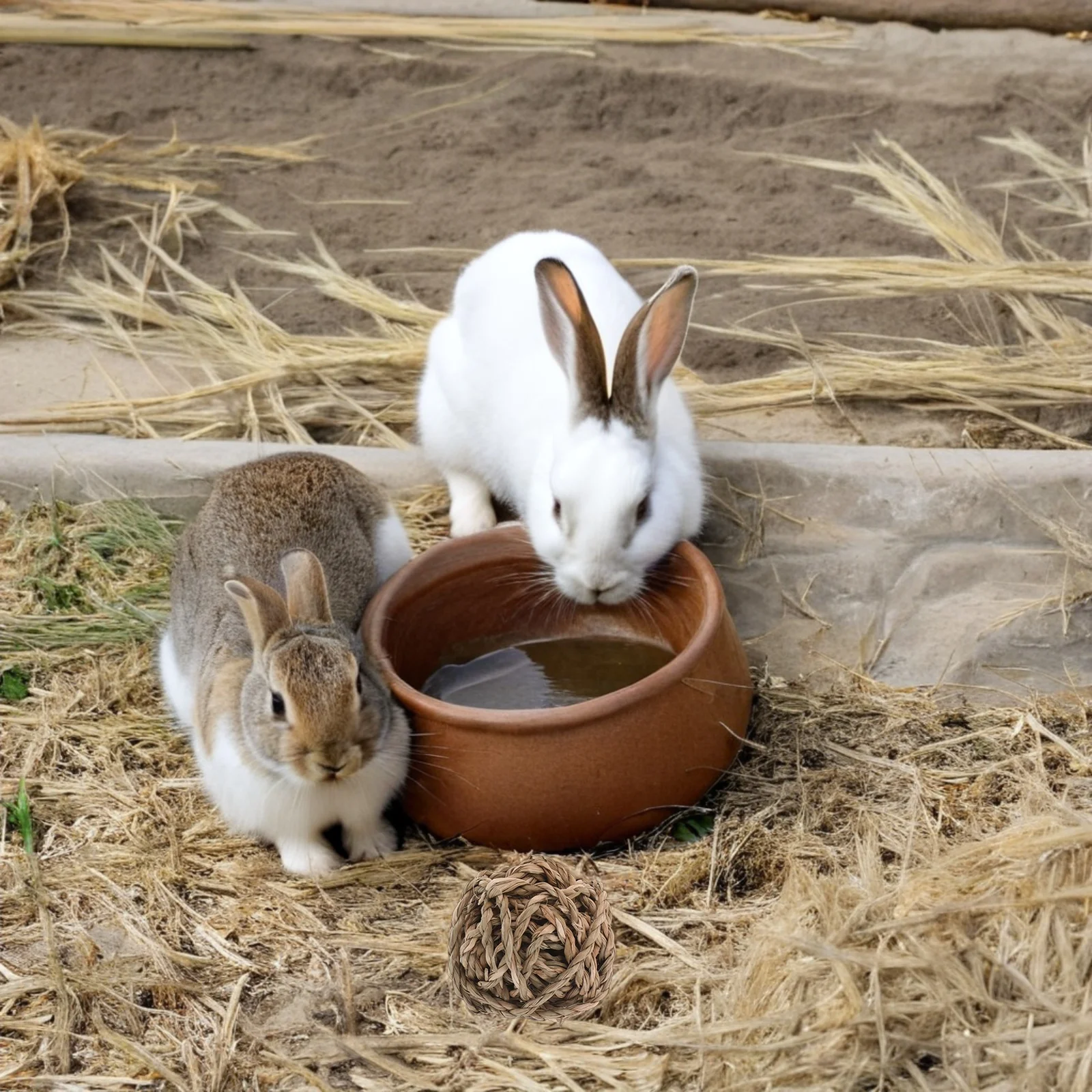 20Pcs Natural Handwoven Rattan Chew Balls for Rabbits Hamsters Chinchillas Indoor Outdoor Pet Teeth Grinding Enrichment
20Pcs Natural Handwoven Rattan Chew Balls for Rabbits Hamsters Chinchillas Indoor Outdoor Pet Teeth Grinding Enrichment