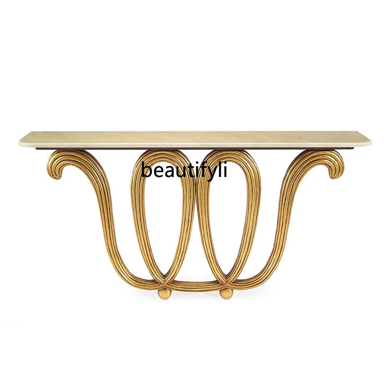 Customized modern neoclassical American country living room solid wood entrance table simple art side table
Customized modern neoclassical American country living room solid wood entrance table simple art side table