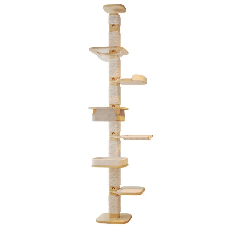 All solid wood, cat tree small apartment, cat climbing frame, climbing frame
All solid wood, cat tree small apartment, cat climbing frame, climbing frame