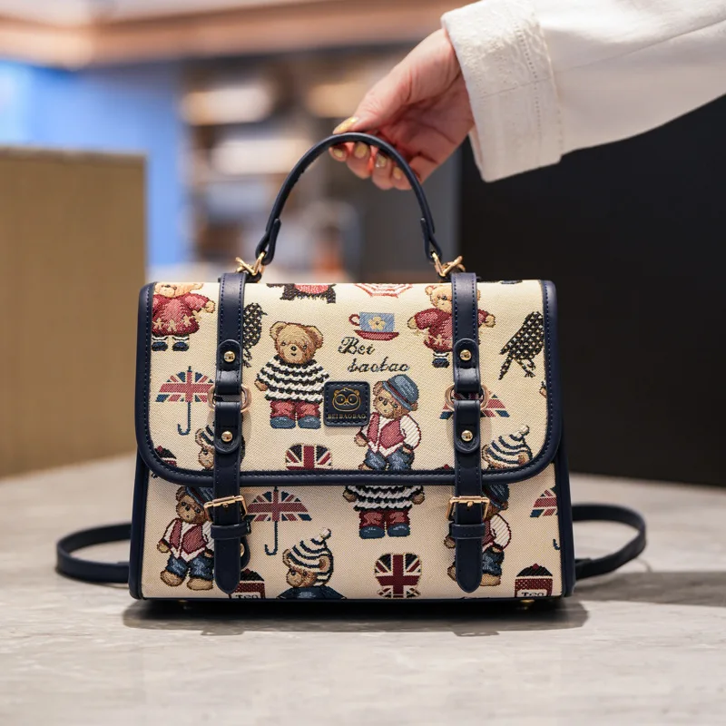 Women's New Fashion Cartoon Bear Backpack - Trendy Contrasting Color, Sweet Style Versatile Messenger Bag for Daily Commuting
Women's New Fashion Cartoon Bear Backpack - Trendy Contrasting Color, Sweet Style Versatile Messenger Bag for Daily Commuting