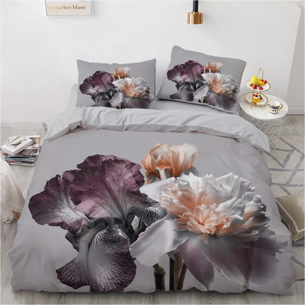 Red Floral King Queen Full Duvet Cover 3D Romantic Flowers Bedding Set For Kids Teens Adults Plant Grey 2/3pcs Soft Quilt Cover
Red Floral King Queen Full Duvet Cover 3D Romantic Flowers Bedding Set For Kids Teens Adults Plant Grey 2/3pcs Soft Quilt Cover
