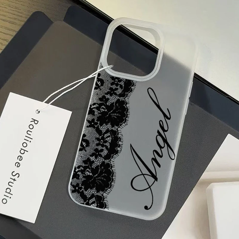 Lucky Letter Black Lace Phone Case For IPhone 17 16 15 14 13 12 11 Pro Max 13 12 17 Air 16 Plus Shockproof Soft Clear Case Coque
Lucky Letter Black Lace Phone Case For IPhone 17 16 15 14 13 12 11 Pro Max 13 12 17 Air 16 Plus Shockproof Soft Clear Case Coque