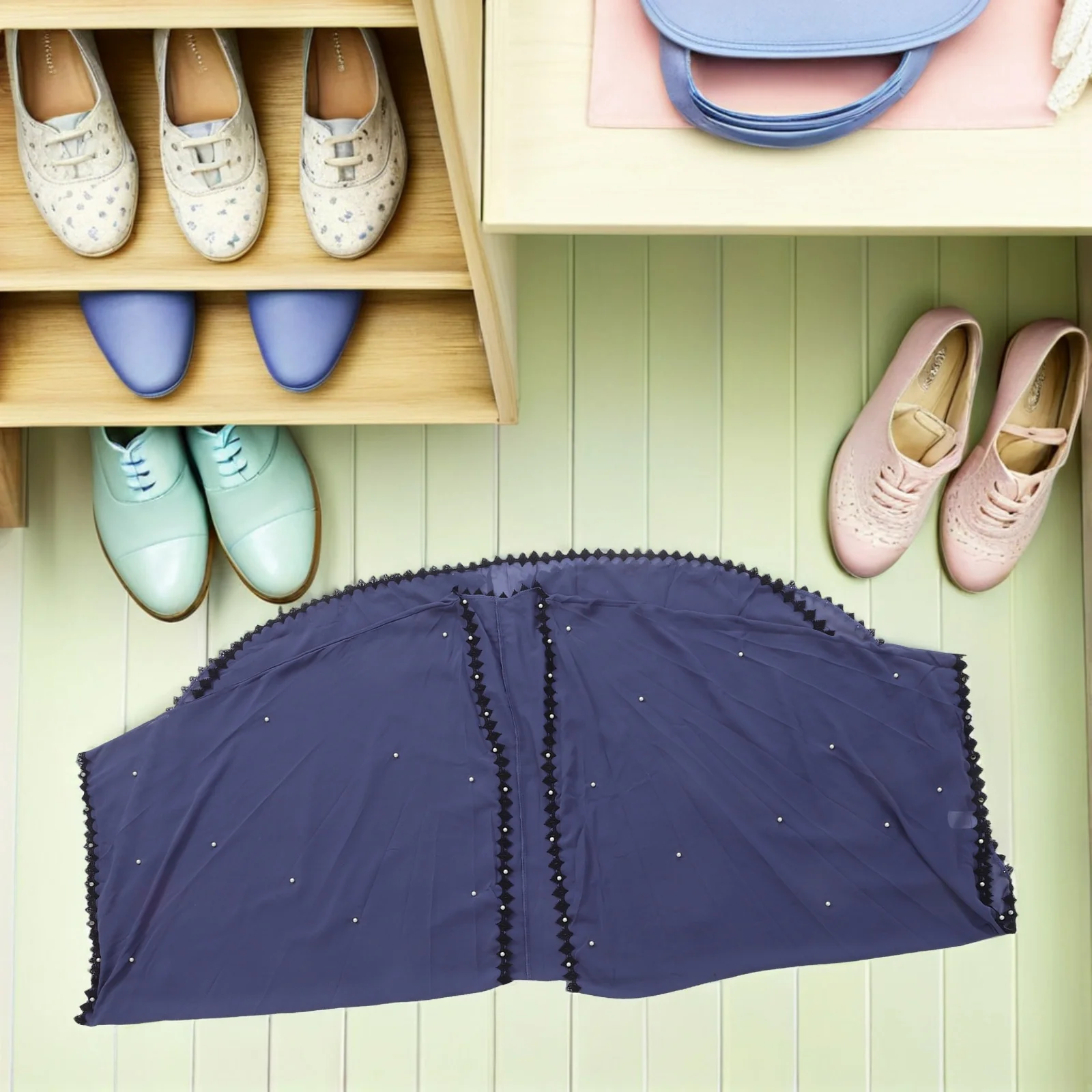 Women's Lace Abaya Coat Pearl Beaded Stitching Lace-Up Long Sleeve Cardigan Maxi Gown Lightweight Loose Dacron
Women's Lace Abaya Coat Pearl Beaded Stitching Lace-Up Long Sleeve Cardigan Maxi Gown Lightweight Loose Dacron