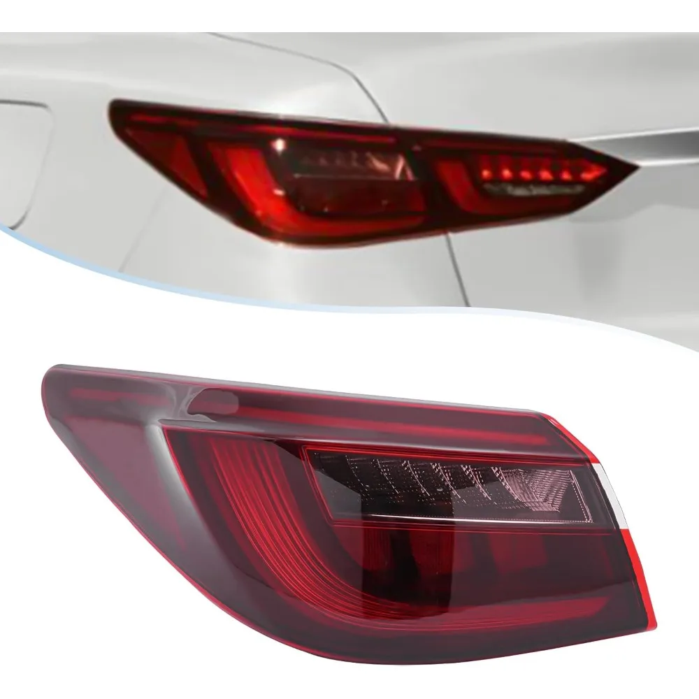 For 2018 2019 2020 2021 Infiniti Q50 Rear Outer Tail Lights Assembly Driver Left Side Tail Lamp Light Brake Light 26555-6HH1B LH
For 2018 2019 2020 2021 Infiniti Q50 Rear Outer Tail Lights Assembly Driver Left Side Tail Lamp Light Brake Light 26555-6HH1B LH