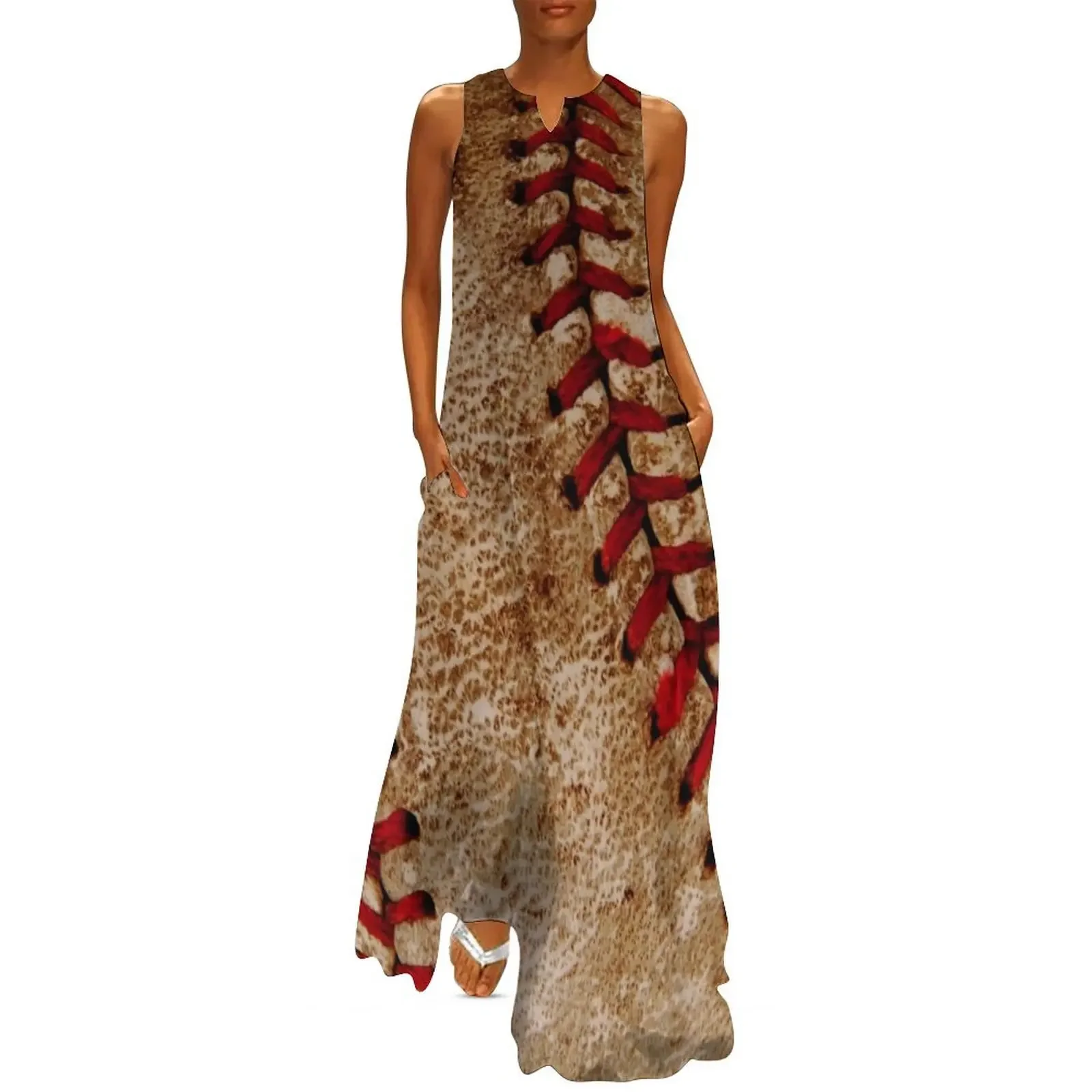 Vintage Baseball Ball Red and White Sports Long Dress Woman dresses dress for woman dresses women summer 2025 Dress
Vintage Baseball Ball Red and White Sports Long Dress Woman dresses dress for woman dresses women summer 2025 Dress