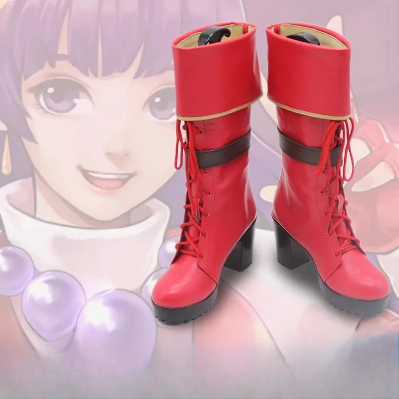 Anime Game Asamiya Athena Red High Heels Cosplay Shoes Boots Halloween Costume Accessories Props Made
Anime Game Asamiya Athena Red High Heels Cosplay Shoes Boots Halloween Costume Accessories Props Made