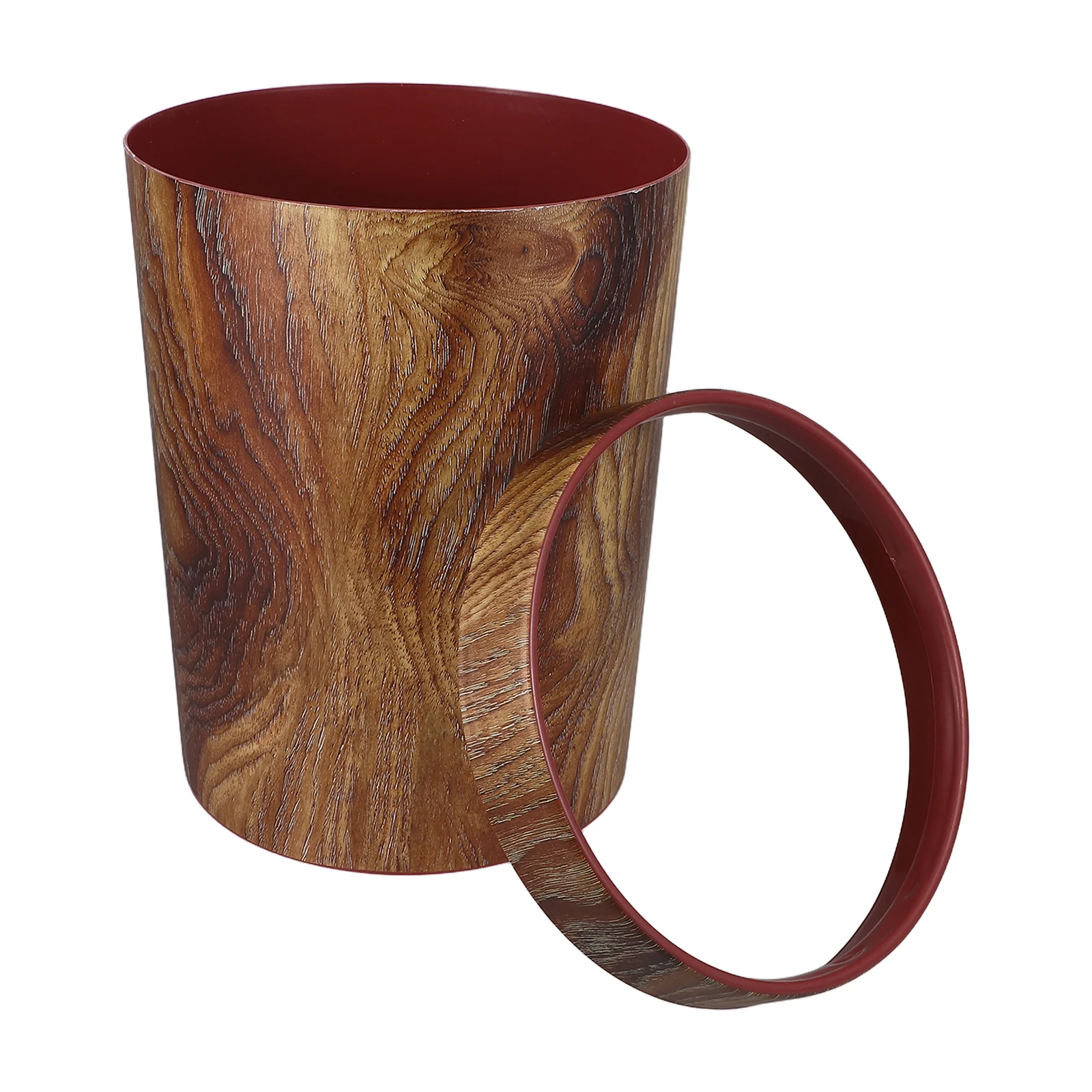 Wood Grain Trash Can Plastic Garbage Holder Bin Car Home Waste Simple Office Cans
Wood Grain Trash Can Plastic Garbage Holder Bin Car Home Waste Simple Office Cans