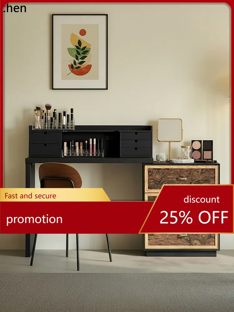 CZ solid wood dressing table with integrated drawers, extendable corner bedroom end-of-bed storage makeup table
CZ solid wood dressing table with integrated drawers, extendable corner bedroom end-of-bed storage makeup table