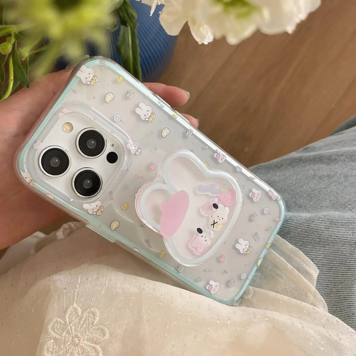Miffy Cute Cartoon Full Screen Bow Swinging Music Stand High Beauty Female Phone Case Suitable for iphone 16 Promax
Miffy Cute Cartoon Full Screen Bow Swinging Music Stand High Beauty Female Phone Case Suitable for iphone 16 Promax
