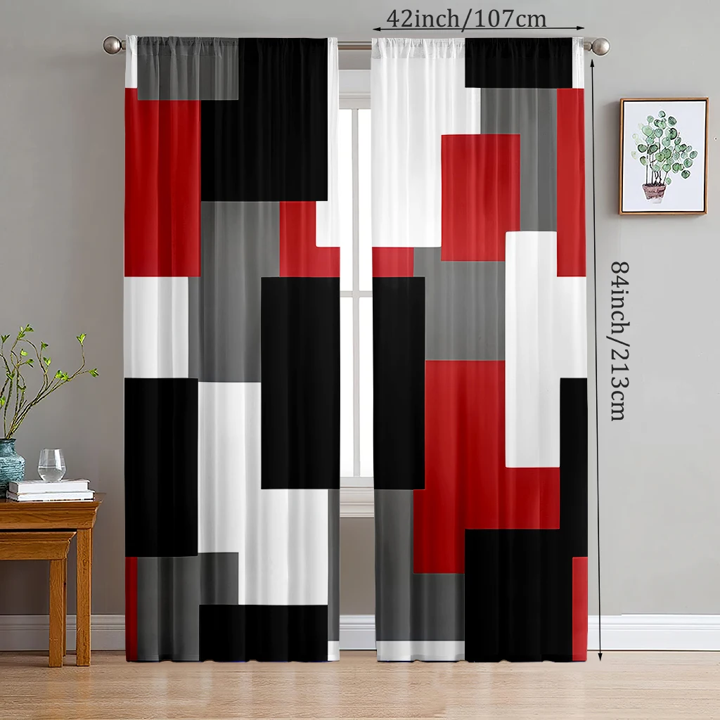 Geometric checkered color block design/Printed curtains-Polyester-suitablefor bedroom, living room, study private curtains,
Geometric checkered color block design/Printed curtains-Polyester-suitablefor bedroom, living room, study private curtains,