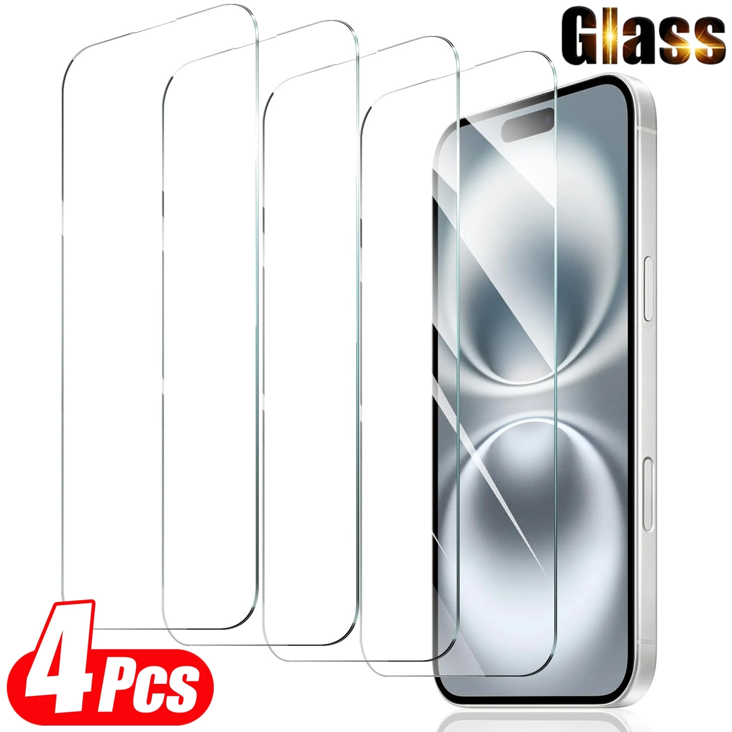 4-Pack HD Tempered Glass Screen Protectors – Compatible with iPhone 11, 12, 13, 14, 15, 16, 17 Pro Max Series. Features: 0.33mm Ultra-Thin Profile, 9H Hardness, Scratch-Resistant, High Touch Sensitivity, Face ID Compatible, High Transparency
4-Pack HD Tempered Glass Screen Protectors – Compatible with iPhone 11, 12, 13, 14, 15, 16, 17 Pro Max Series. Features: 0.33mm Ultra-Thin Profile, 9H Hardness, Scratch-Resistant, High Touch Sensitivity, Face ID Compatible, High Transparency