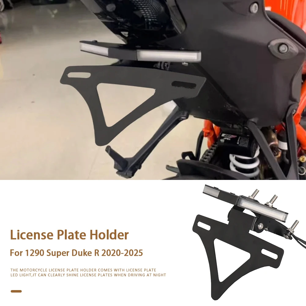2020-2025 License Plate Lights Motorcycle Accessories License Plate Holder Frame Bracket For 1290 Super Duke R 1290 Superduke R
2020-2025 License Plate Lights Motorcycle Accessories License Plate Holder Frame Bracket For 1290 Super Duke R 1290 Superduke R