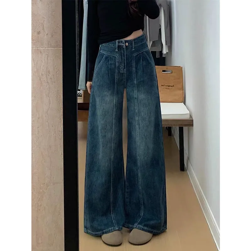 2026 New Jeans Women's Spring Straight Denim Pants High-waisted Loose Female Casual Wide-leg Pants Trousers
2026 New Jeans Women's Spring Straight Denim Pants High-waisted Loose Female Casual Wide-leg Pants Trousers