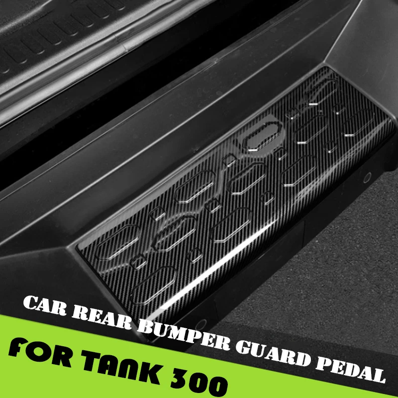 Car Rear Bumper Guard Pedal Fit for GWM Tank 300 Auto Tailgate Threshold Strip Trunk Pedal Car Exterior Decoration Accessories
Car Rear Bumper Guard Pedal Fit for GWM Tank 300 Auto Tailgate Threshold Strip Trunk Pedal Car Exterior Decoration Accessories