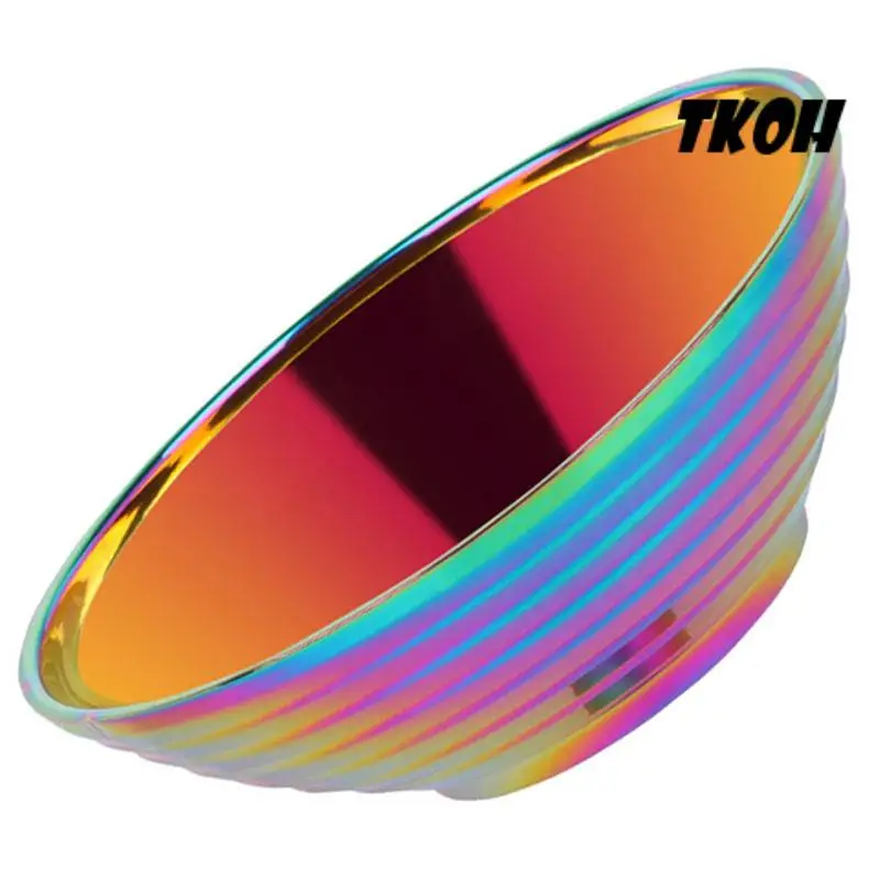 TKOH-4X Round Noodle Food Bowl Double Layer Anti-Scalding Tableware Stainless Steel Bowl Rainbow No.0
TKOH-4X Round Noodle Food Bowl Double Layer Anti-Scalding Tableware Stainless Steel Bowl Rainbow No.0