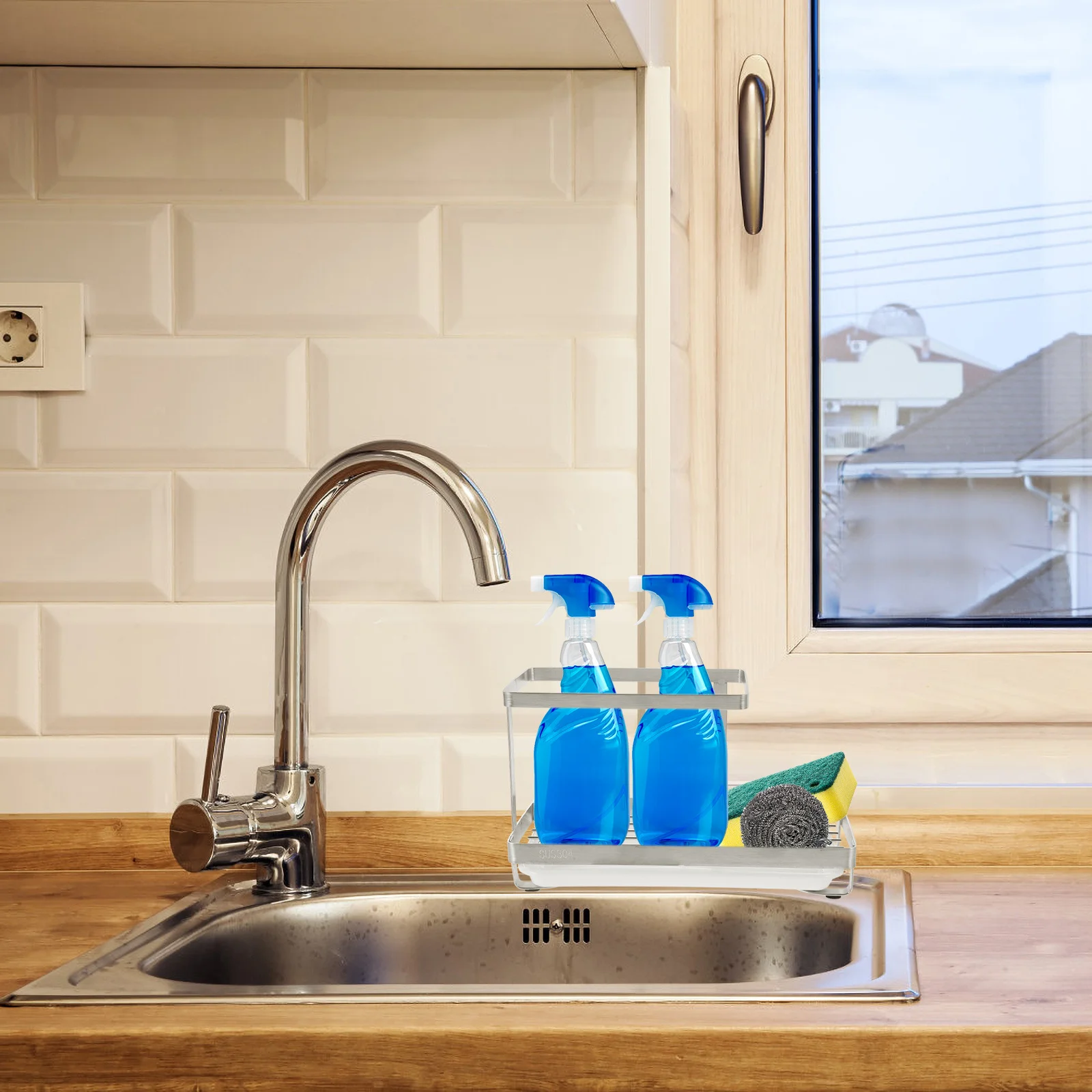 Kitchen Sink Organizer Stainless Steel Sponge Holder Rack Countertop Storage Tray Dish Brush Soap Stand Kitchen Sponge
Kitchen Sink Organizer Stainless Steel Sponge Holder Rack Countertop Storage Tray Dish Brush Soap Stand Kitchen Sponge