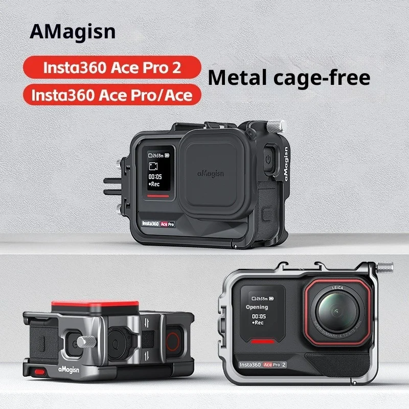 aMagisn Metal Cage for Insta360 Ace Pro 2 with Foam Padding Shockproof Horizontal Vertical Mount Full Button Access Secure Lock
aMagisn Metal Cage for Insta360 Ace Pro 2 with Foam Padding Shockproof Horizontal Vertical Mount Full Button Access Secure Lock