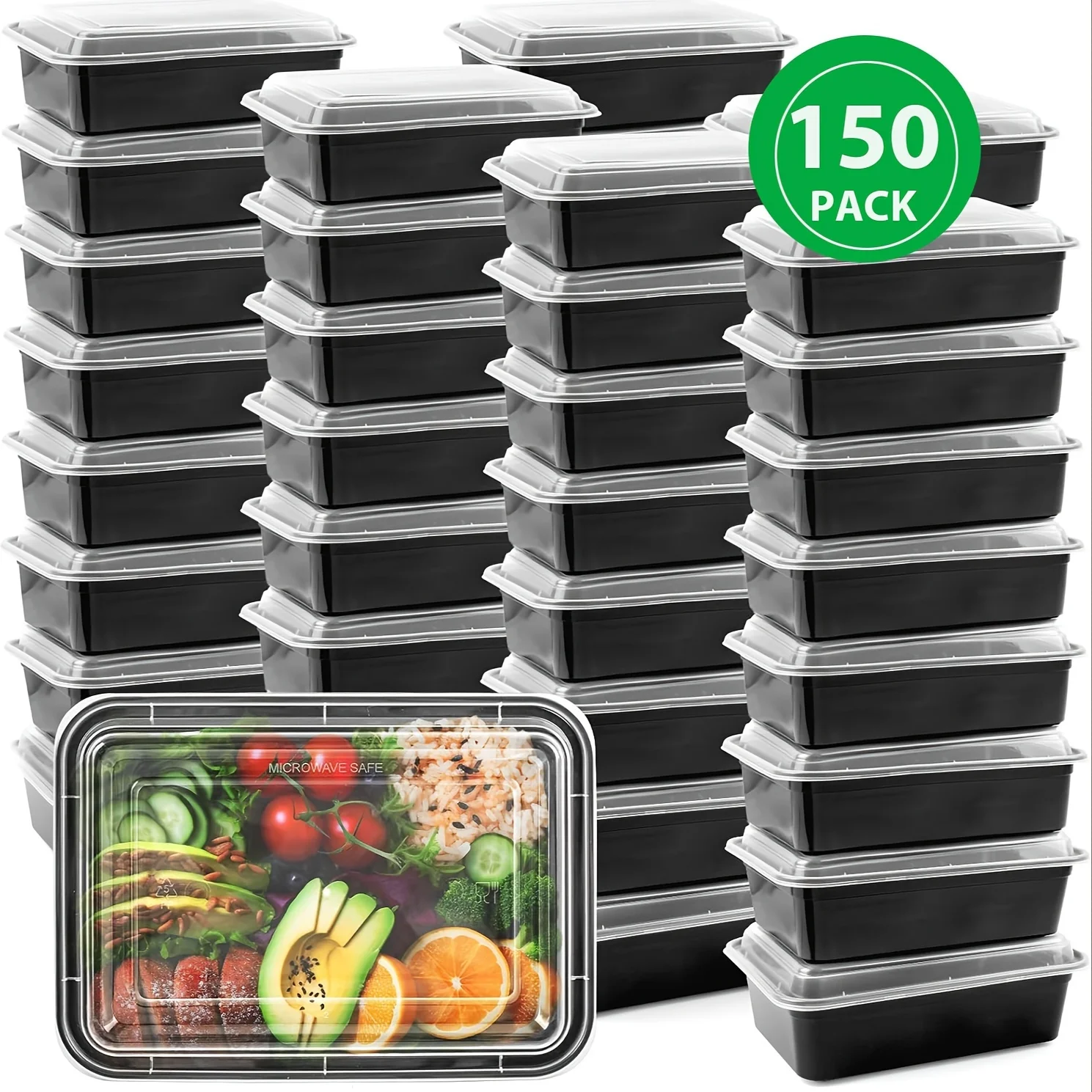150 Sets, 32oz to-go Containers with Lids, Meal Prep Containers with Lids, Plastic Food Containers, Disposable Lunch Containers
150 Sets, 32oz to-go Containers with Lids, Meal Prep Containers with Lids, Plastic Food Containers, Disposable Lunch Containers