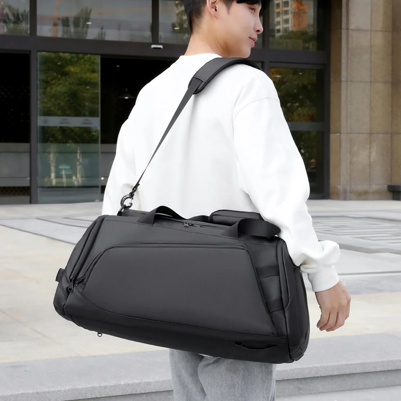 Luxury Men’s Black Travel Bag Large Capacity Waterproof Business Travel Luggage Bag Multi Pockets Backpack Shoulder Bags for Men
Luxury Men’s Black Travel Bag Large Capacity Waterproof Business Travel Luggage Bag Multi Pockets Backpack Shoulder Bags for Men