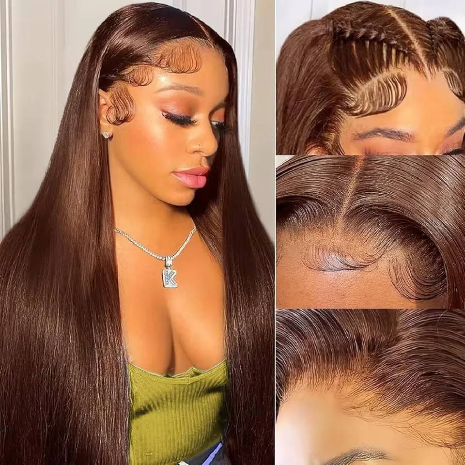 13x6 HD Transparent Lace Front Wigs 50 52 long inches #4 chocolate brown straight human hair 200 density Brazilian human hair
13x6 HD Transparent Lace Front Wigs 50 52 long inches #4 chocolate brown straight human hair 200 density Brazilian human hair