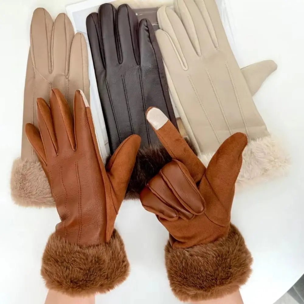 Женские кожаные перчатки с термоподкладкой, утепленные однотонные женские перчатки с сенсорным экраном, термоизолированные на весь палец
Женские кожаные перчатки с термоподкладкой, утепленные однотонные женские перчатки с сенсорным экраном, термоизолированные на весь палец