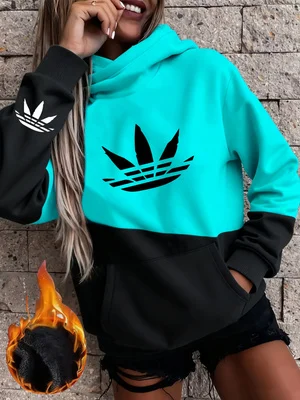 1Pc Double Print Creative Autumn/Winter Hot-Selling Women's Fashion Casual Sports Fleece Color-Block Pocket Hoodie
1Pc Double Print Creative Autumn/Winter Hot-Selling Women's Fashion Casual Sports Fleece Color-Block Pocket Hoodie
