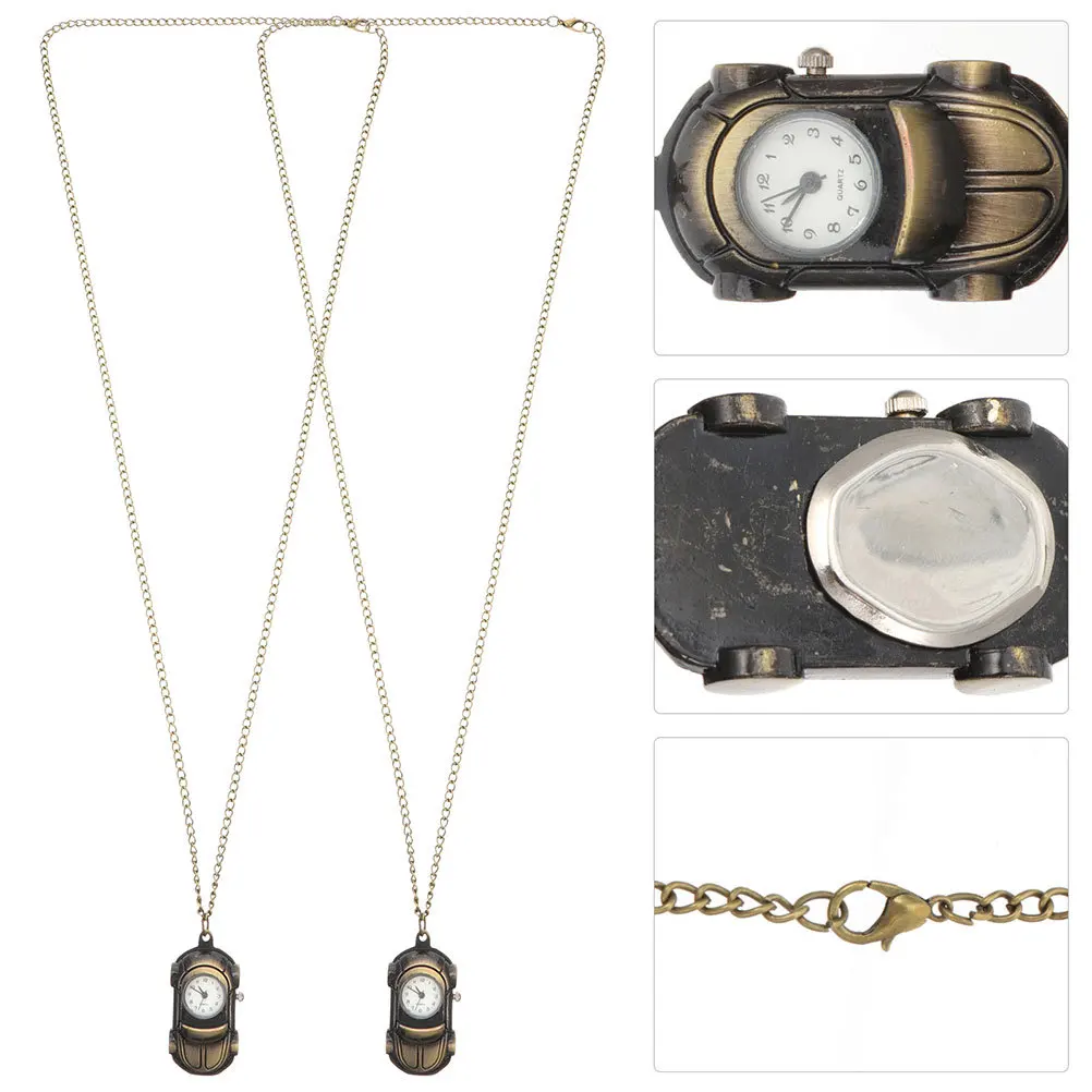 2Pcs Car Shape Pocket Watch Vintage Mechanical Watch Stylish Clip-on Timepiece Graduation Gift for Men Women Retro Titanium
2Pcs Car Shape Pocket Watch Vintage Mechanical Watch Stylish Clip-on Timepiece Graduation Gift for Men Women Retro Titanium