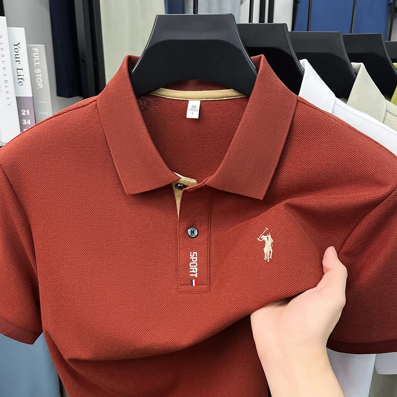 100% хлопчатобумажные рубашки Polo высококачественные бренды гольф пони вышивка мужская футболка летний комфорт отдых воздухопроницаемые рубашки
100% хлопчатобумажные рубашки Polo высококачественные бренды гольф пони вышивка мужская футболка летний комфорт отдых воздухопроницаемые рубашки
