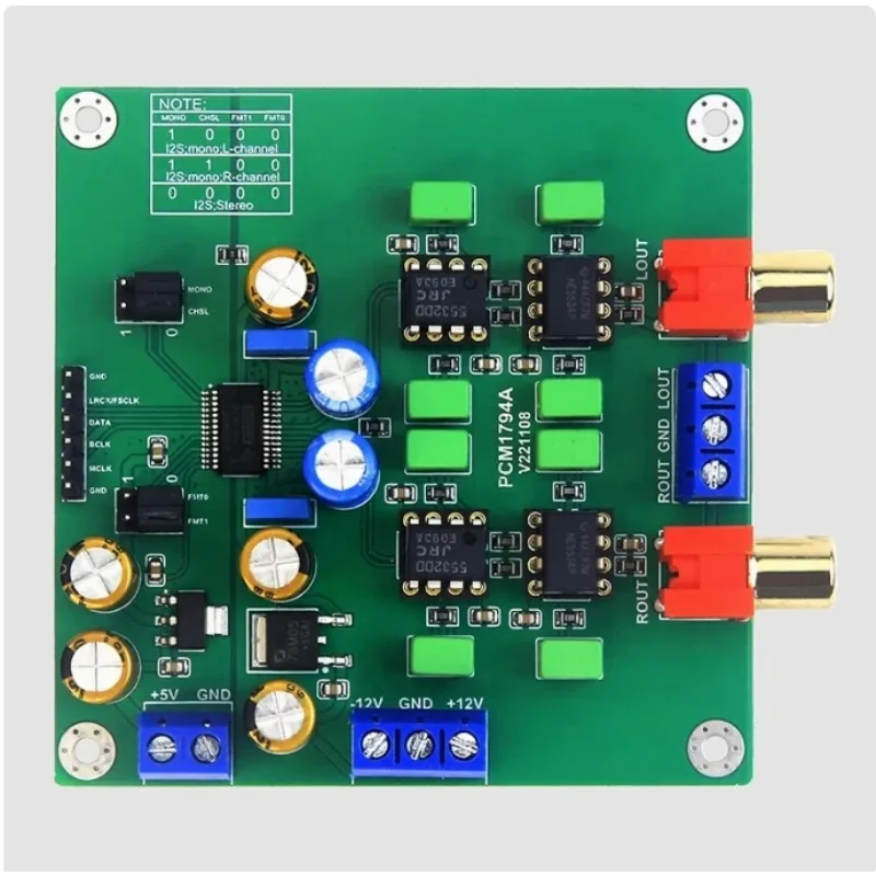 Nvarcher HiFi PCM1794A DAC Audio Decoder 24Bit 192kHz Decoding Module 5532*2+5534*2
Nvarcher HiFi PCM1794A DAC Audio Decoder 24Bit 192kHz Decoding Module 5532*2+5534*2