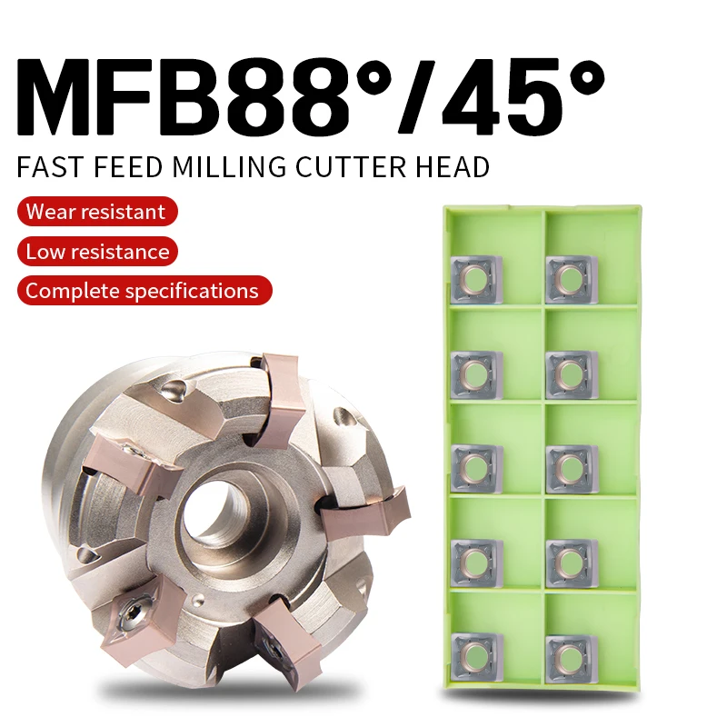MFB288/45R 50mm-100mm Milling Cutter Large Depth fast feedsturdyHeavy Cutting Disc Heavy Cutting SNMU Milling Cutter Tools
MFB288/45R 50mm-100mm Milling Cutter Large Depth fast feedsturdyHeavy Cutting Disc Heavy Cutting SNMU Milling Cutter Tools