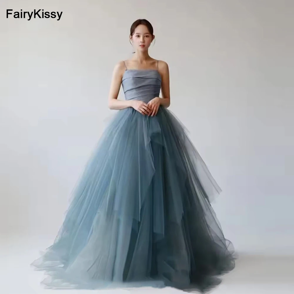 FairyKissy Dusty Blue Tulle Evening Dresses For Women Korea Wedding Party Sheath Strapless Prom Gowns Wedding Party Gowns
FairyKissy Dusty Blue Tulle Evening Dresses For Women Korea Wedding Party Sheath Strapless Prom Gowns Wedding Party Gowns