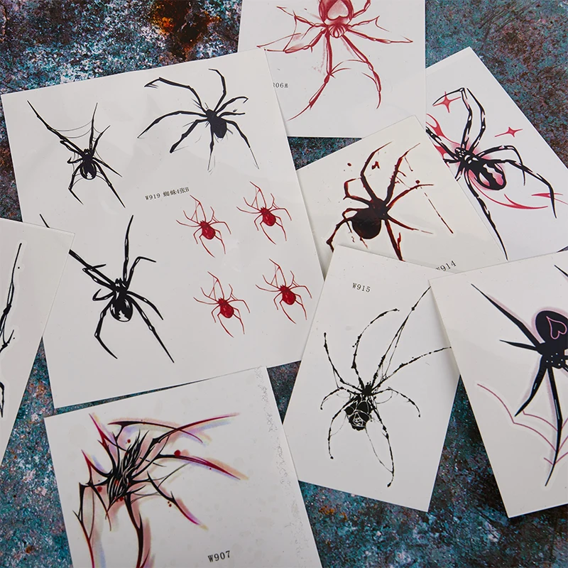 Punk Style 3D Spider Fake Tattoo Stickers For Women Man Body Art Herbal Spider Cobweb Waterproof Temporary Tattoos
Punk Style 3D Spider Fake Tattoo Stickers For Women Man Body Art Herbal Spider Cobweb Waterproof Temporary Tattoos