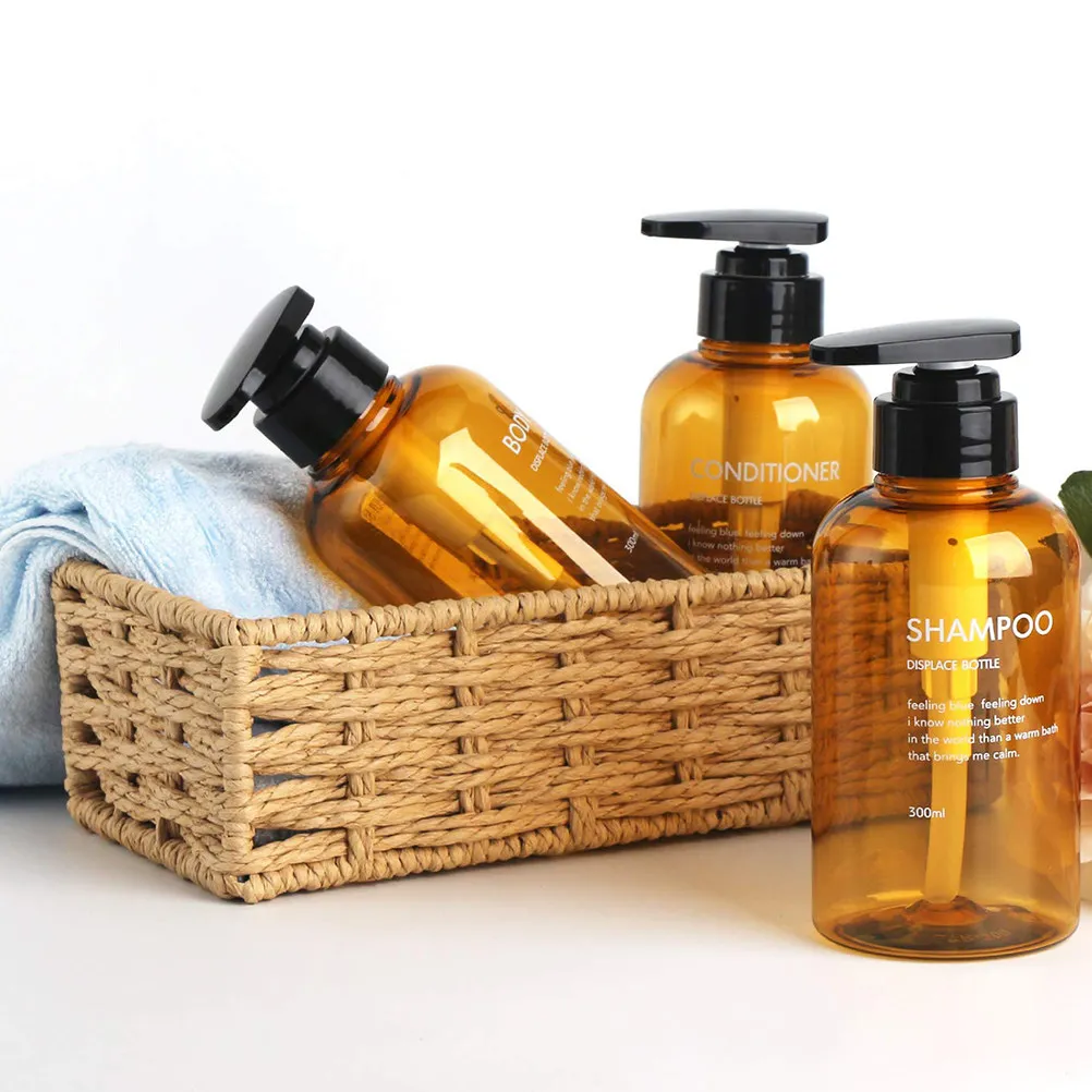 3pcs 500Ml Brown Press Pump Bottle Large Capacity Reusable Emulsion Lotion Dispenser For Travel Home Subpackaging Accessories
3pcs 500Ml Brown Press Pump Bottle Large Capacity Reusable Emulsion Lotion Dispenser For Travel Home Subpackaging Accessories