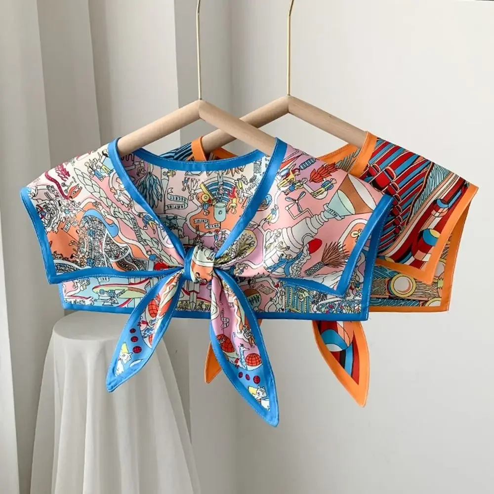 Модный шелковый съемный воротник, солнцезащитный крем, шарф, украшение, солнцезащитный крем, шаль, рубашка, накидка, летняя
Модный шелковый съемный воротник, солнцезащитный крем, шарф, украшение, солнцезащитный крем, шаль, рубашка, накидка, летняя