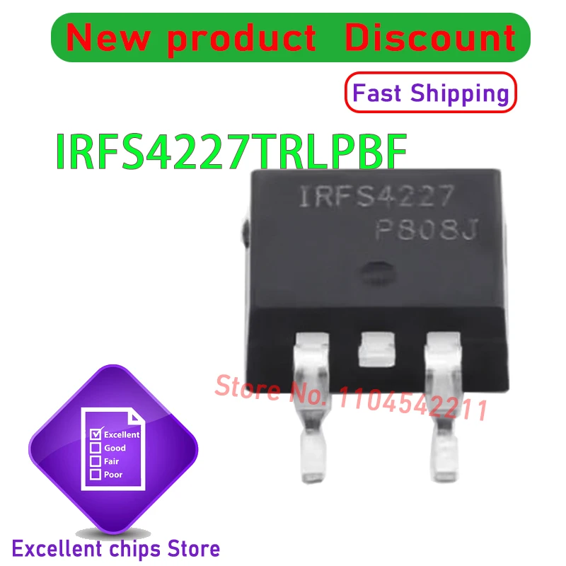 10 шт./лот IRFS4010TRLPBF IRFS4010 IRFS4115TRLPBF IRFS4115 IRFS4227TRLPBF IRFS4227 новый оригинальный
10 шт./лот IRFS4010TRLPBF IRFS4010 IRFS4115TRLPBF IRFS4115 IRFS4227TRLPBF IRFS4227 новый оригинальный