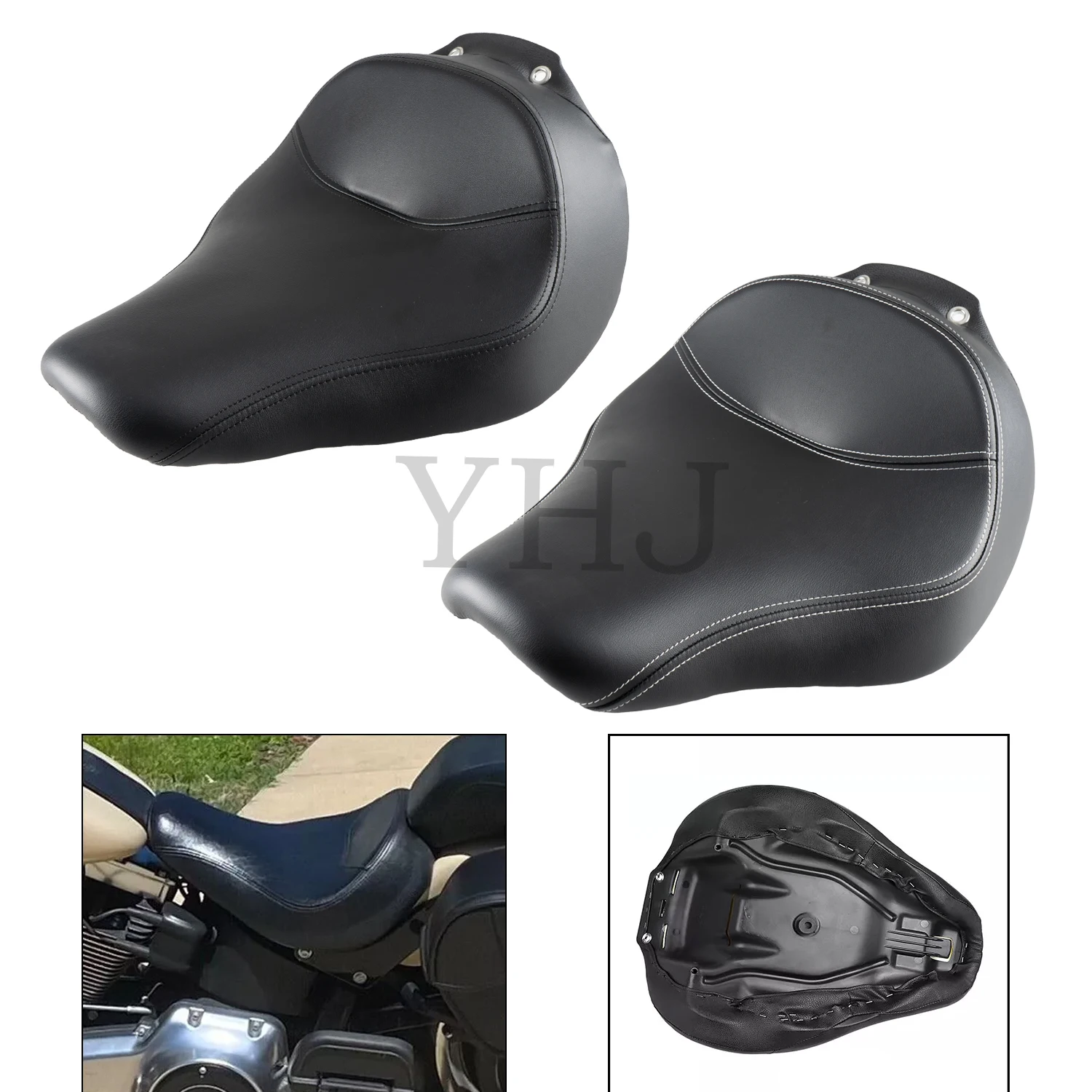 For Harley Motorcycle Softail Fat Boy EFI FLSTFI Peace Office SE FLSTF 2007-2017 Black Front Driver Butt Bucket Solo Seat
For Harley Motorcycle Softail Fat Boy EFI FLSTFI Peace Office SE FLSTF 2007-2017 Black Front Driver Butt Bucket Solo Seat